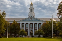 Harvard Business School building in Boston, USA