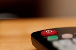 Power button on remote control