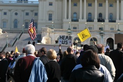 Citizens protesting