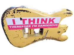 Photo of a guitar body with background removed