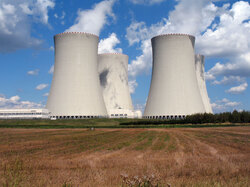 Cooling towers of a nuclear power station