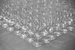 Empty Champagne Glasses