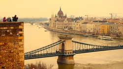 Hungarian Parliament Building View