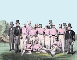 Public domain vintage cricket team