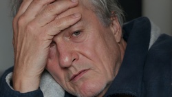 Man with a headache