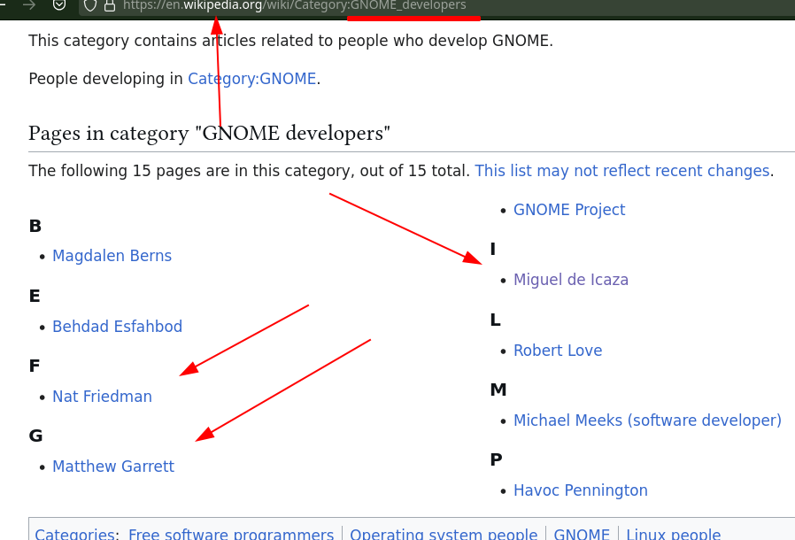 GNOME developers