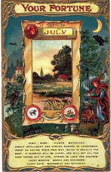 July Your Fortune Horoscope 1910 Public Domain