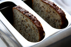 Toast in toaster