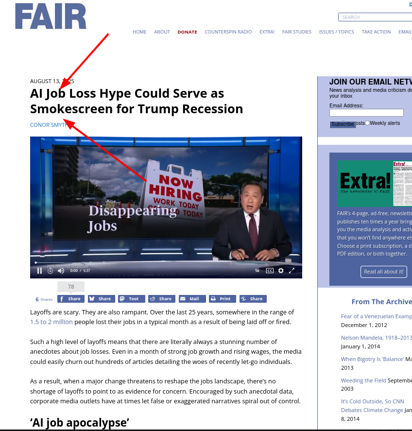 AI Job Loss Hype Could Serve as Smokescreen for Trump Recession