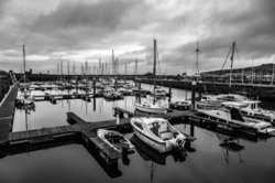 Harbor, Black And White