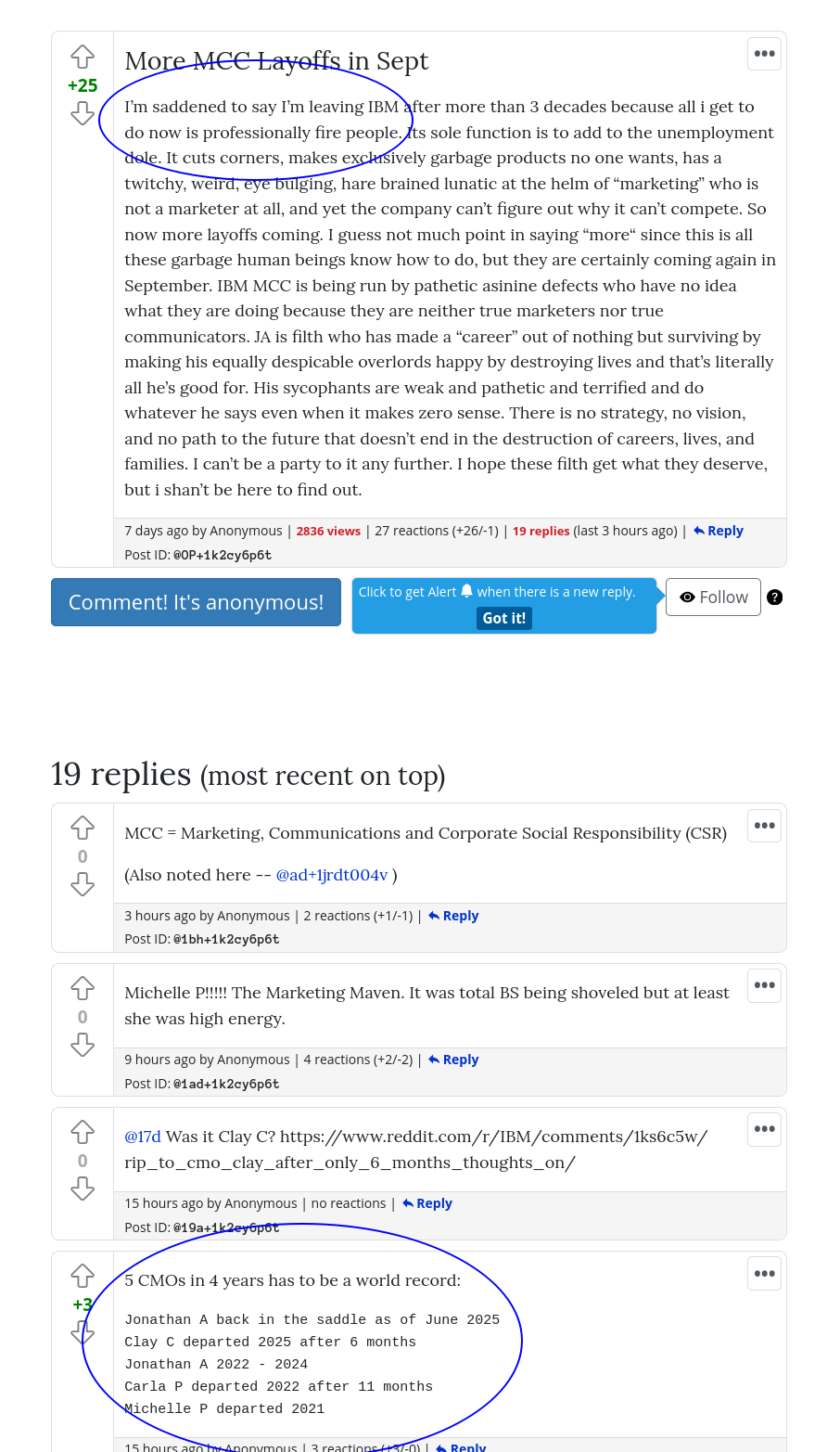 More MCC Layoffs in Sept