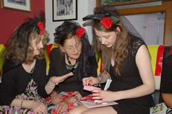 Grandmother and Granddaughter Spanish Party