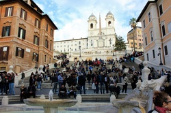 The Spanish Steps in Piazza di Spagna, Rome