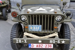 Military vehicle , jeep, Willys MB, used 2nd world war 1940-45, USArmy, D-Day, landing Normandy WWII