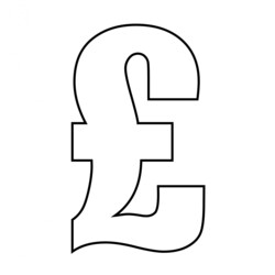 Pound Sign Outline Clipart