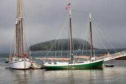 Photo of a wind jammer ship