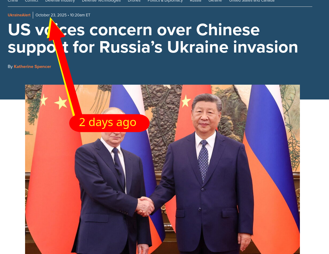 US voices concern over Chinese support for Russia’s Ukraine invasion