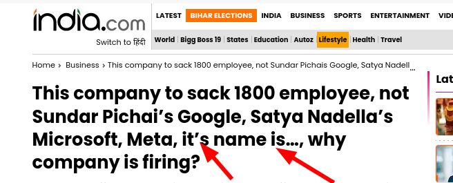 This company to sack 1800 employee, not Sundar Pichai’s Google, Satya Nadella’s Microsoft, Meta, it’s name is…, why company is firing?