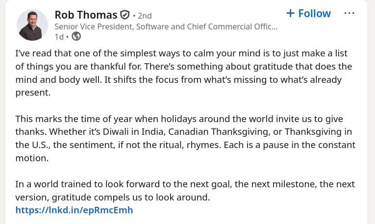 I’ve read that one of the simplest ways to calm your mind is to just make a list of things you are thankful for. There’s something about gratitude that does the mind and body well. It shifts the focus from what’s missing to what’s already present.