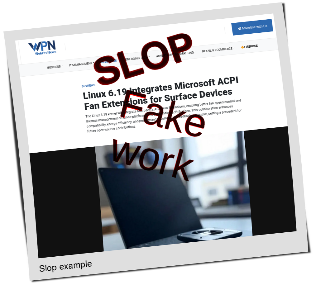 Slop or fake: Linux 6.19 Integrates Microsoft ACPI Fan Extensions for Surface Devices