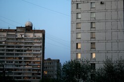 Apartment blocks in the early evening, Moscow
