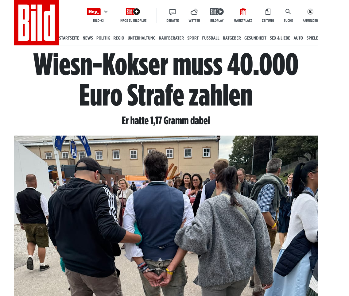 A handcuffed Berenguer