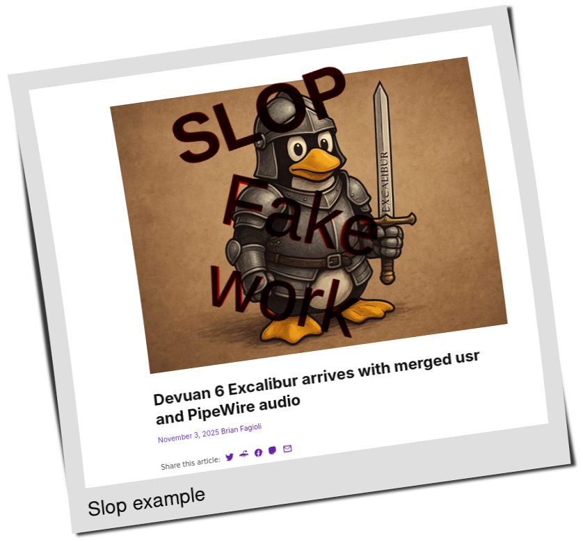 Slop or fake: Devuan 6 Excalibur arrives with merged usr and PipeWire audio