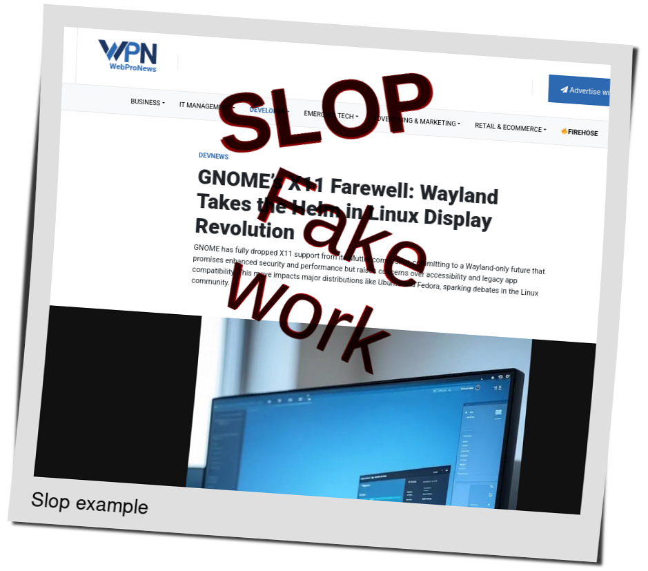 Slop or fake: GNOME’s X11 Farewell: Wayland Takes the Helm in Linux Display Revolution