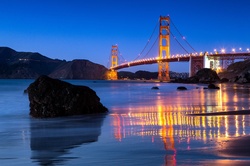 The Golden Gate Bridge at Sunset