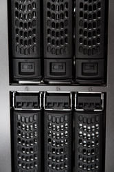 Hard disk bays on a NAS