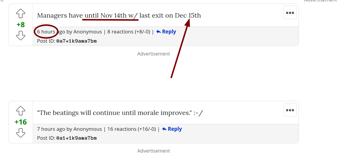 Managers have until Nov 14th