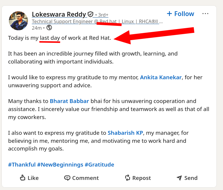 Lokeswara Reddy's last day