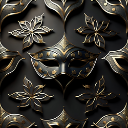 Mask for New Years Eve party background