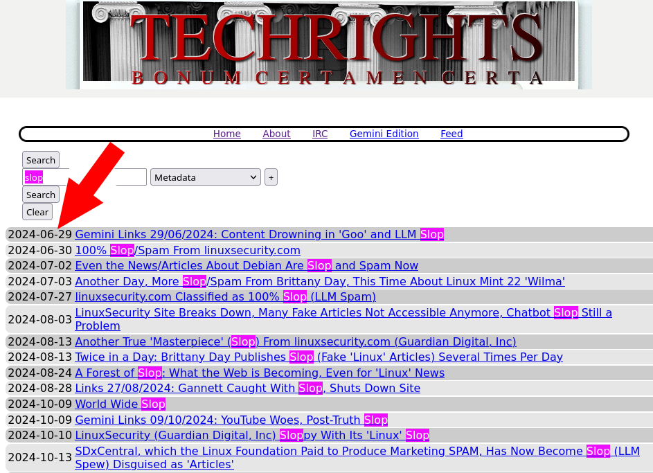 slop at techrights.org