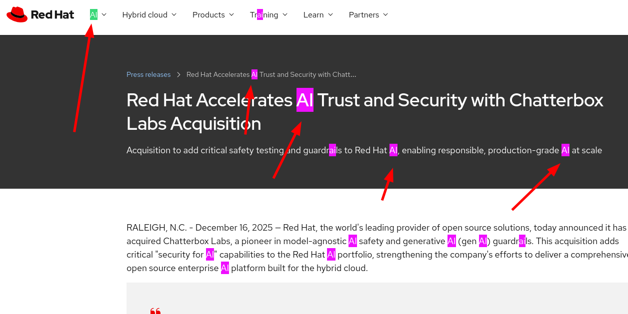 Red Hat Accelerates AI Trust and Security with Chatterbox Labs Acquisition