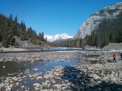 Scenic Panorama of a Canadian River
