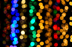 Blurred colorful Christmas lights