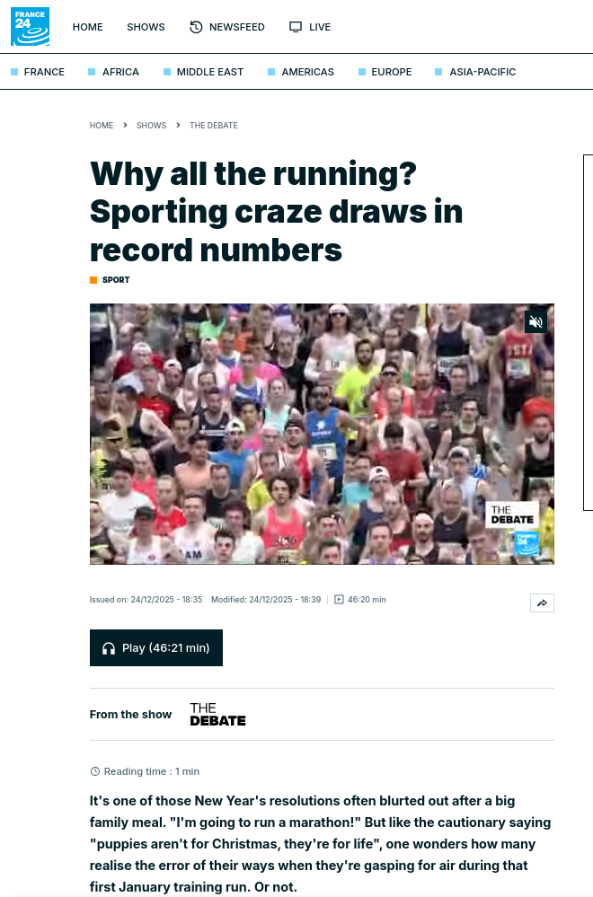 Why all the running? Sporting craze draws in record numbers