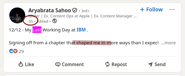 My Last Working Day at IBM