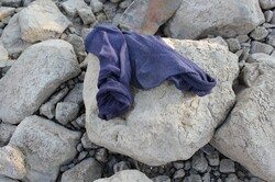 No idea why somebody would leave their socks on a riverbank. But it makes a nice shot.