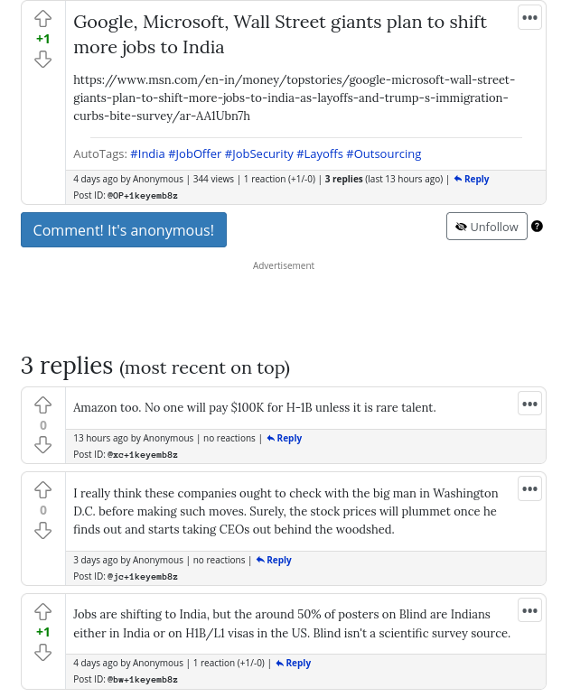 Google, Microsoft, Wall Street giants plan to shift more jobs to India