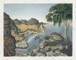 View of the south coast of Java