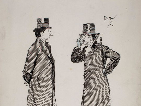 Oscar Wilde and Whistler (Detail)