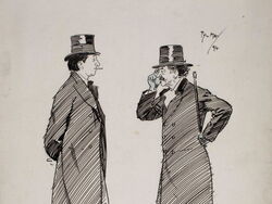 Oscar Wilde and Whistler (Detail)