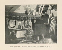 Saloon Decorated for Christmas Eve