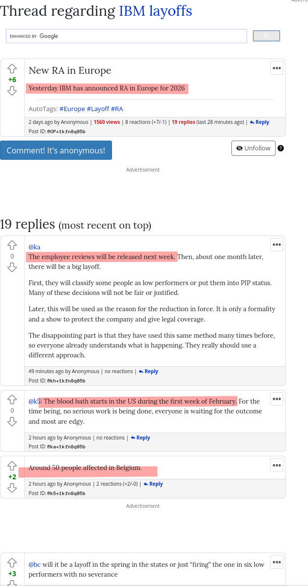 Around 50 people affected in Belgium.