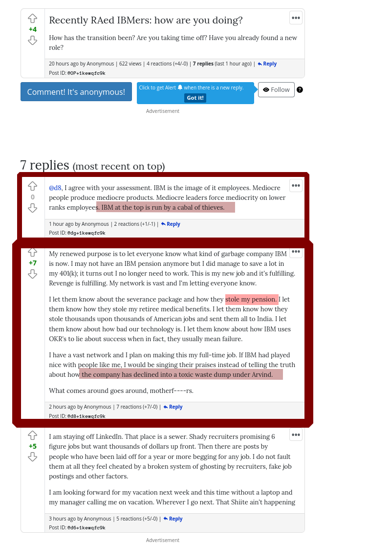 My renewed purpose is to let everyone know what kind of garbage company IBM is now