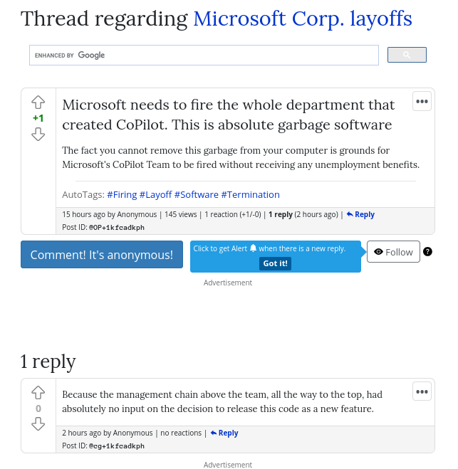 Microsoft needs to fire the whole department that created CoPilot. This is absolute garbage software