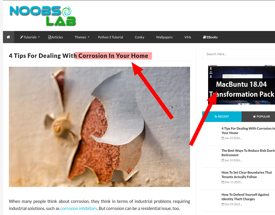 4 Tips for Dealing With Corrosion in Your Home