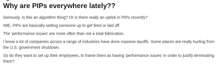 Why are PIPs everywhere lately??